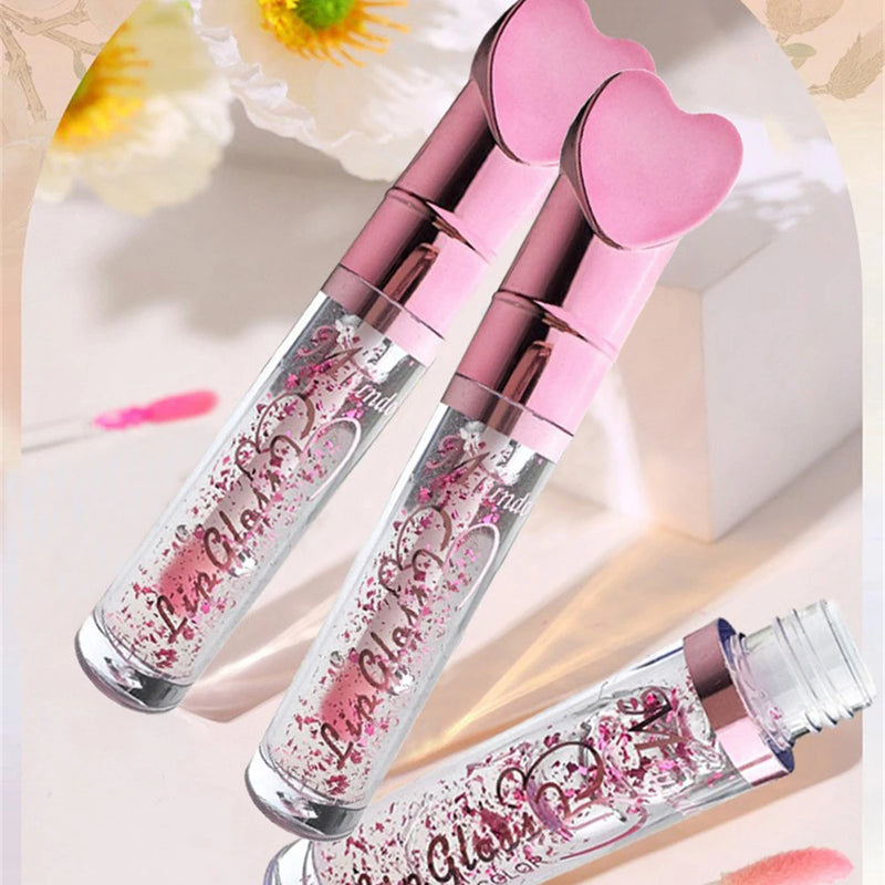 Miundo Heart Pink Magic Nonsticky Waterproof Lip Gloss