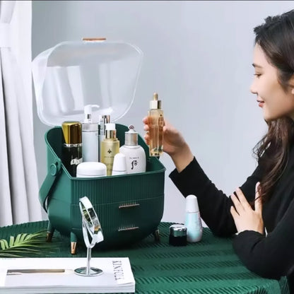 Multipurpose Extra Large Capacity Luxury Cosmetic Organizer With 2 Drawer