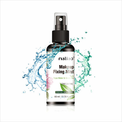 MALIAO Long Lasting Makeup Fixing Mist with Rose Water & Green Tea 80ml