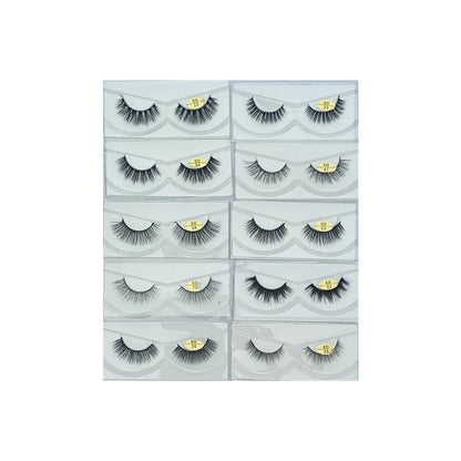 Glamorous Face 6D Mink Hair Eyelashes 10 Pieces GF 8061