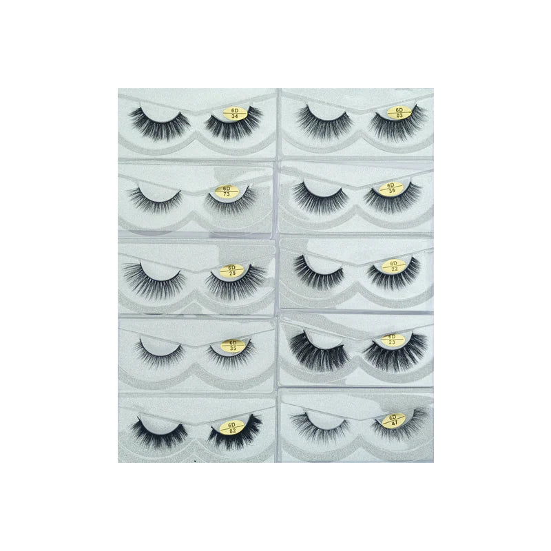 Glamorous Face 6D Mink Hair Eyelashes 10 Pieces GF 8060