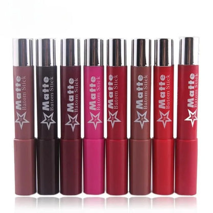 MISS ROSE Matte Lip Balm Crayon 6PcsSet