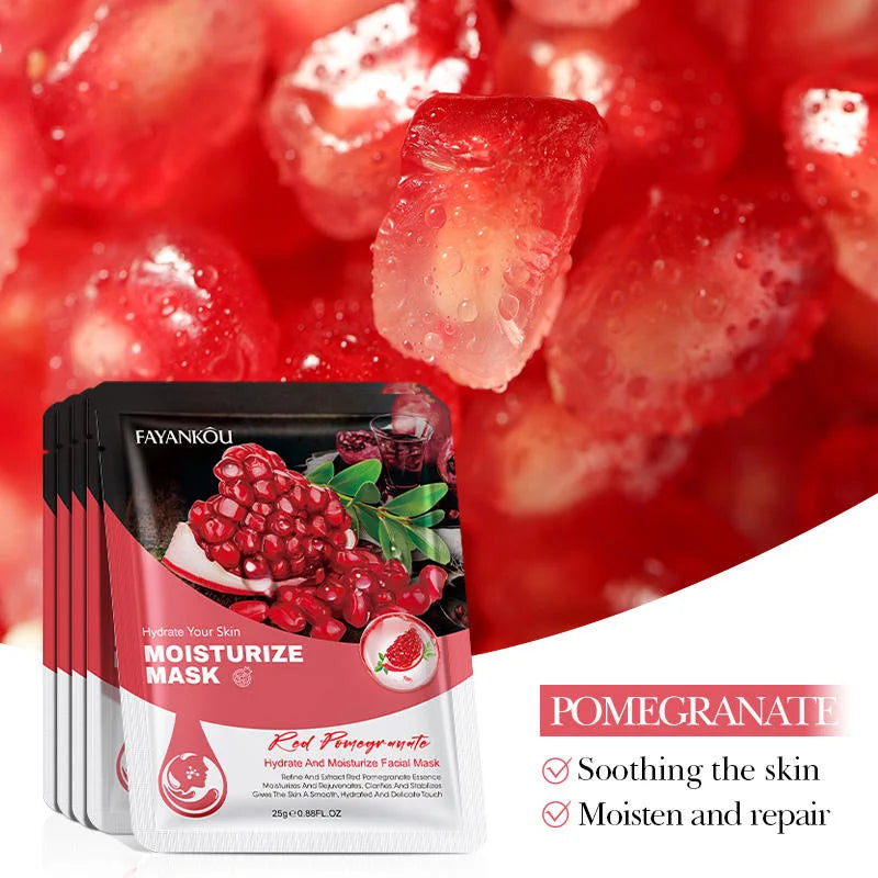 FAYANKOU Red Pomegranate Hydrate And Moisturize Facial Mask