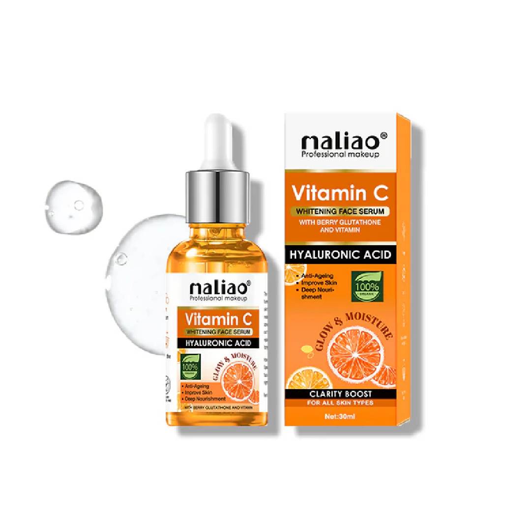 Maliao Vitamin C Whitening Face Serum With Berry Glutathione & Hyaluronic Acid