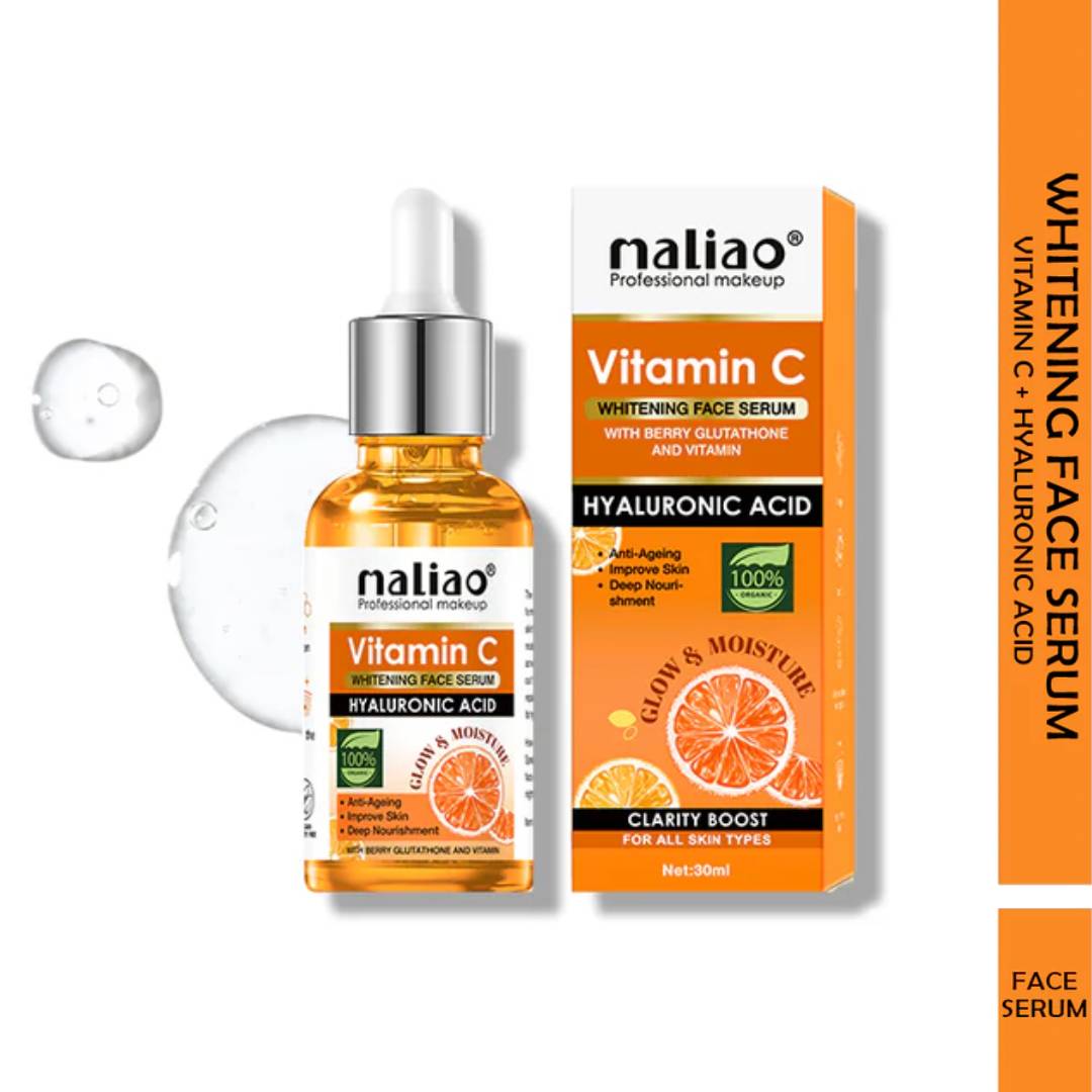 Maliao Vitamin C Whitening Face Serum With Berry Glutathione & Hyaluronic Acid