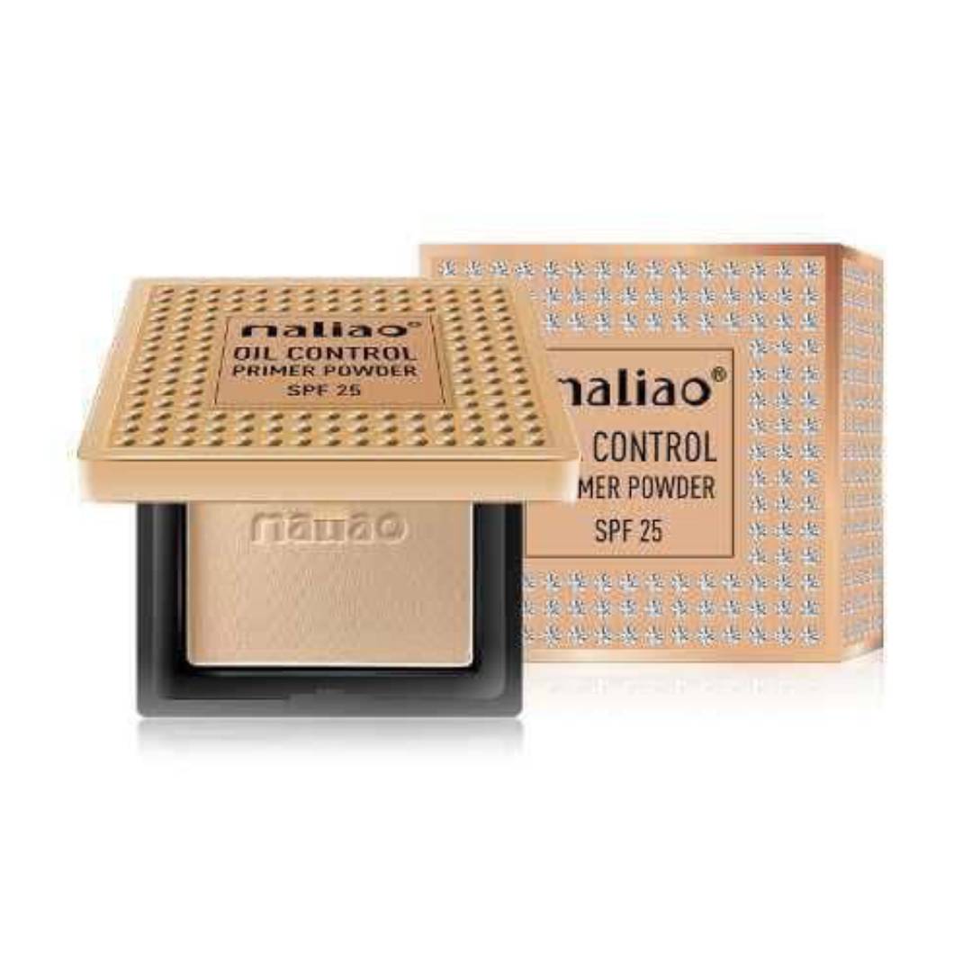 Maliao Oil Control Primer Powder Compact SPF 25 - Mattify and Protect Your Skin