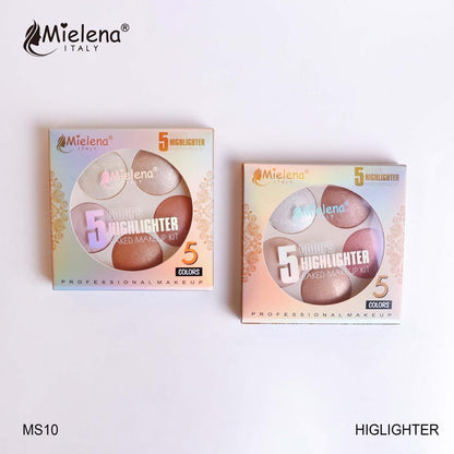 Mielena 5 Color Highlighter Palette