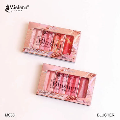 Mielena Italy 3D Shining Baked 4in1 Blusher Kit