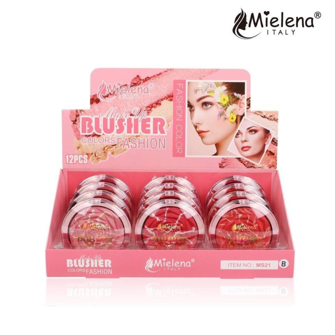 Mielena Italy Fashion Color Makeup Blusher 4Pcs Set MS21B