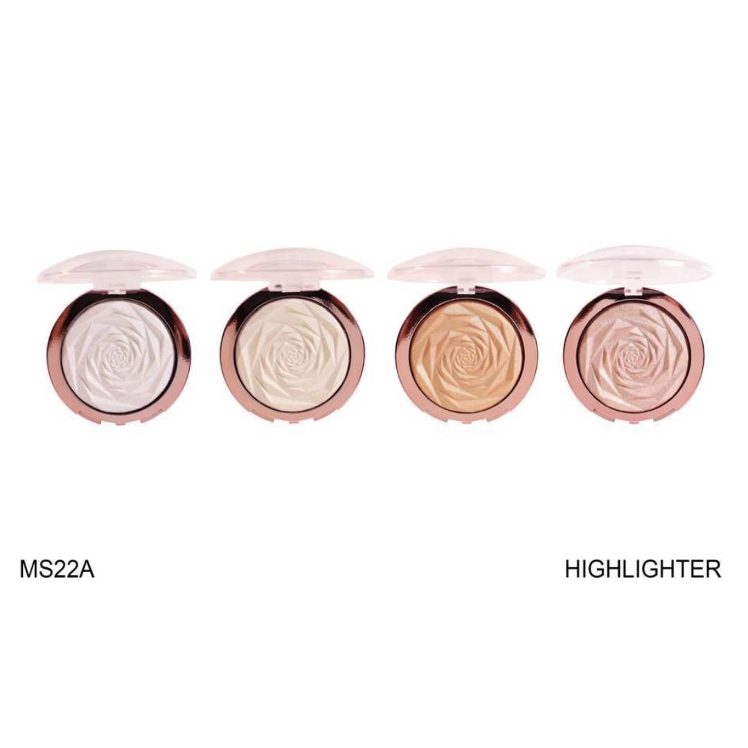 Mielena Italy Fashion Color Makeup Highlighter Glow 4Pcs Set MS22A