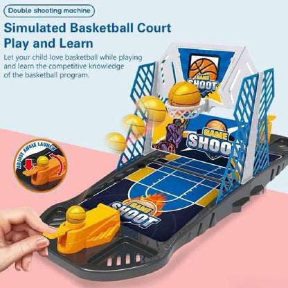 Mini 2in1 Basket Ball Shoot Game Board Game Fun Toys For Kids