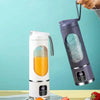 Mini Portable Electric Rechargeable Fruit Juicer Blender for Shakes 450ml