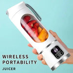 Mini Portable Electric Rechargeable Fruit Juicer Blender for Shakes 450ml