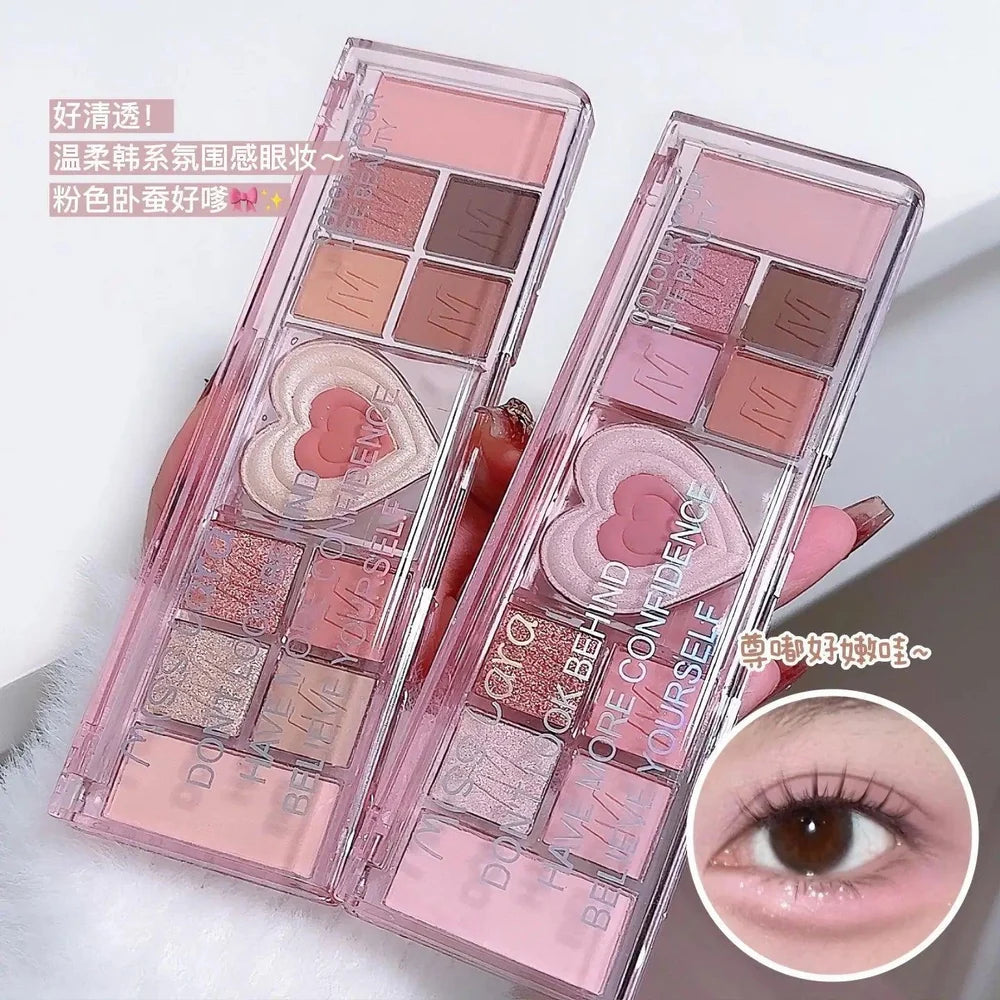 Miss Lara Eyeshadow Palette Shiny 12 Colors( 02 Shade )
