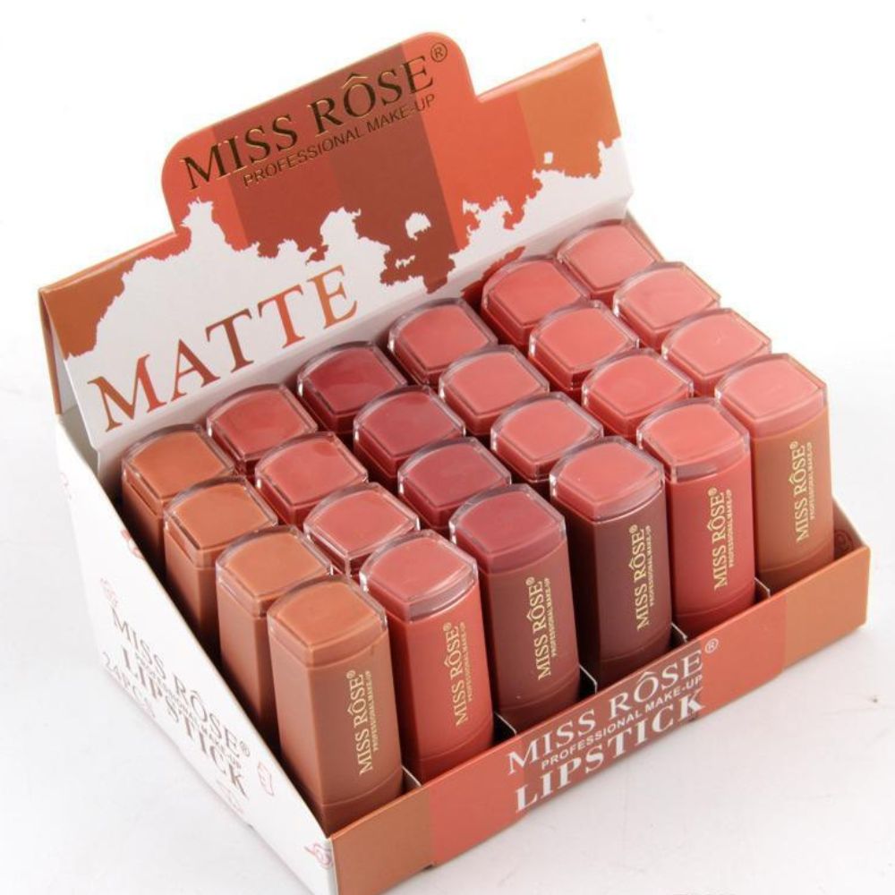 Miss Rose Semi Matte Lipstick 6pcs Set