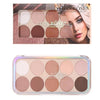 Miss Rose 10 Color Nude Highlighter And Contour Palette