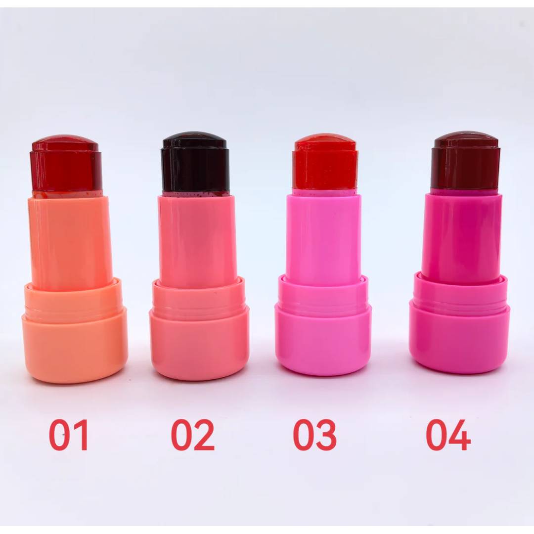 Miss Rose Cooling Water Jelly Tint 2in1 Blusher And Lipstick 4Pcs Set