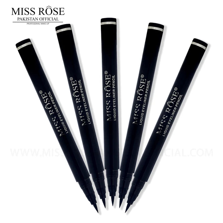 Miss Rose Graceful Glam Black Liquid Eyeliner Pencil