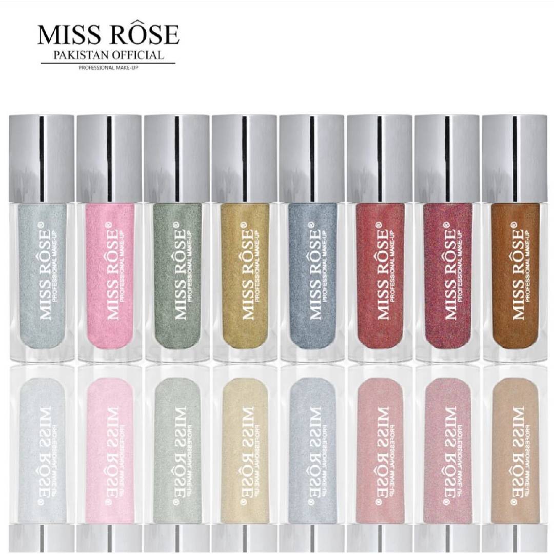 Miss Rose Liquid Pearlescent Glitter Shimmer Eyeshadow 8pcs Set