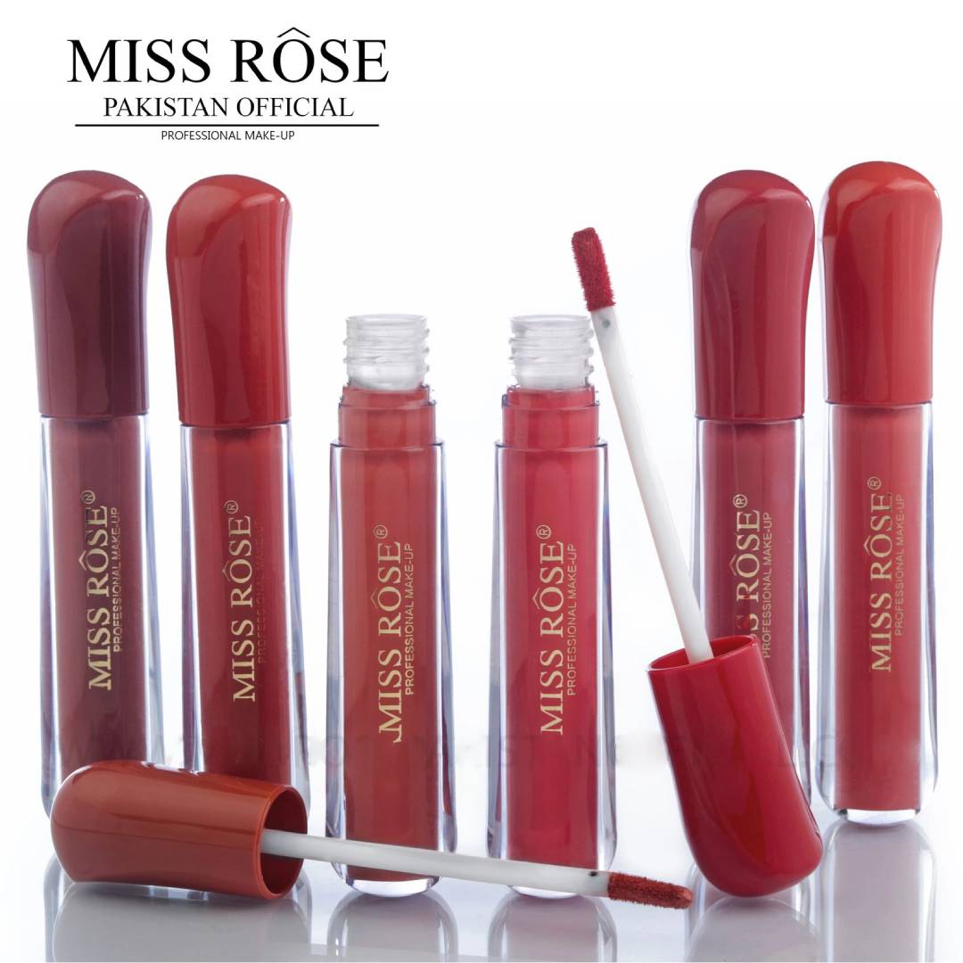 Miss Rose Matte Lip Gloss 6Pcs Set