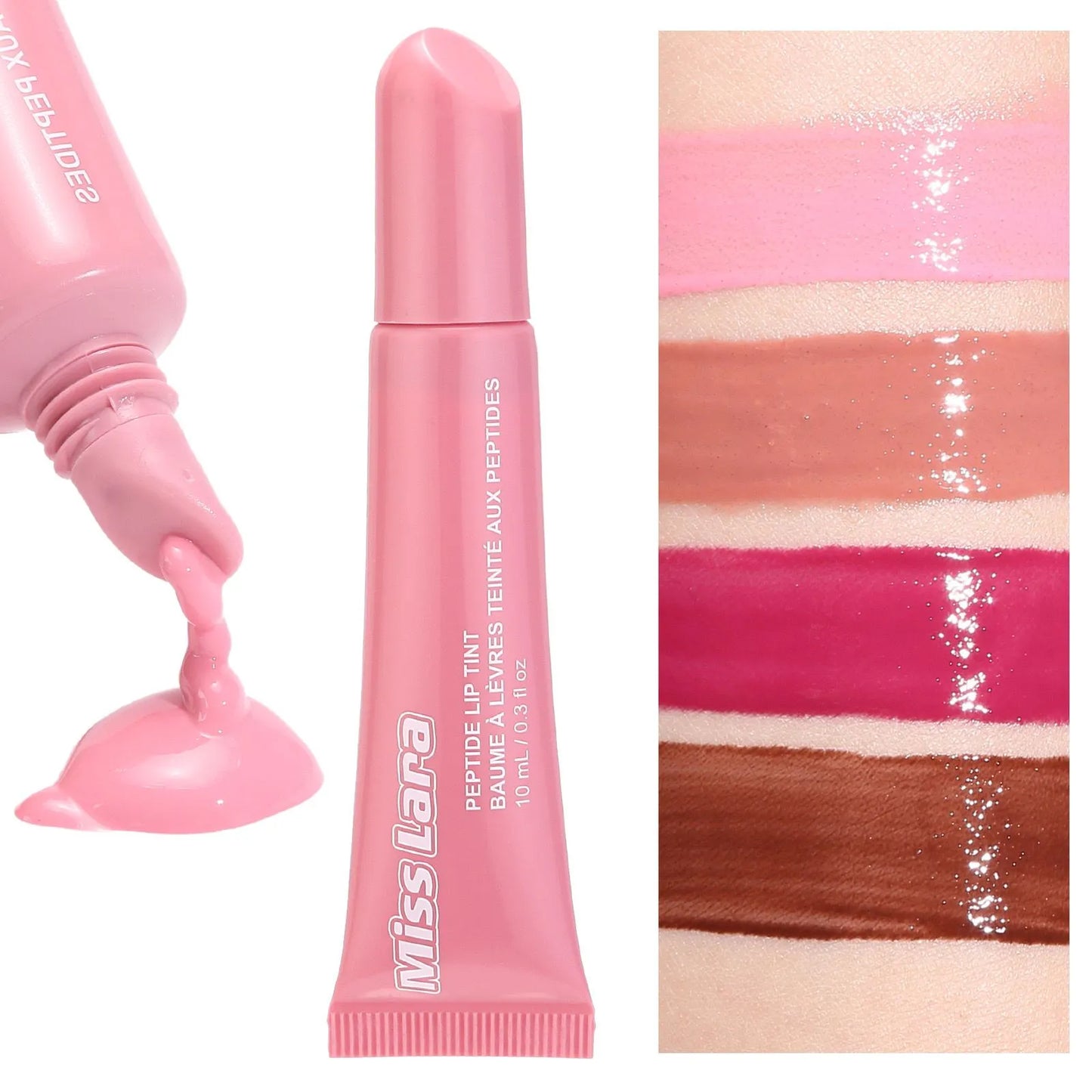 Miss Lara Peptide Lip Tint Plumping Gloss 4Pcs Set