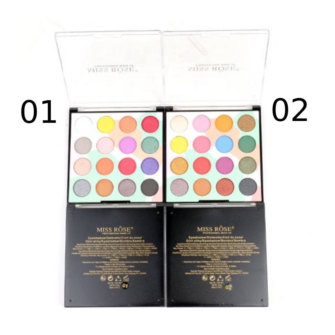 Miss Rose 16 Color Matte & Shimmer Eyeshadow Palette Kit
