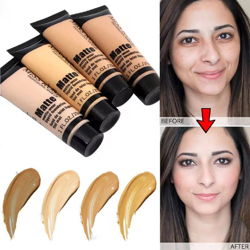 Miss Rose Full Coverage Matte Foundation Tube