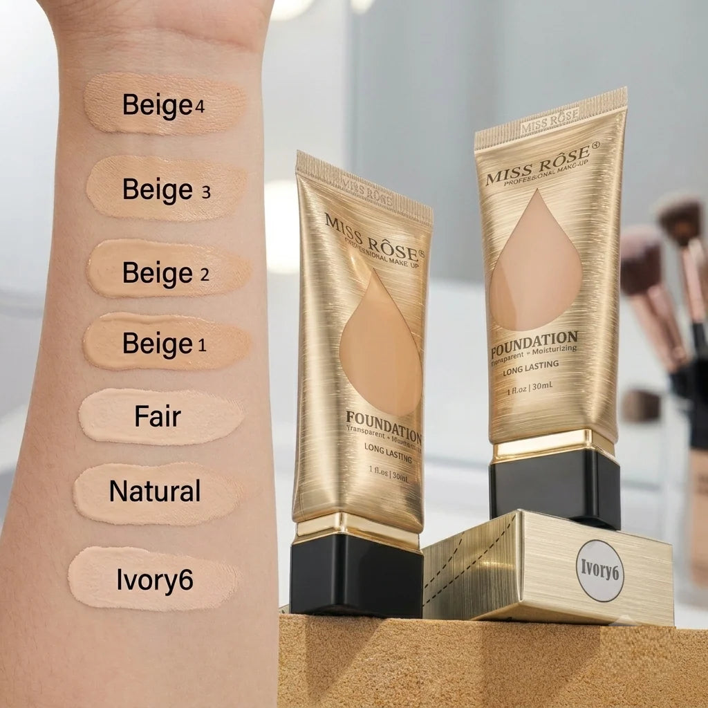 Miss Rose Transparent Moisturizing Long Lasting Foundation