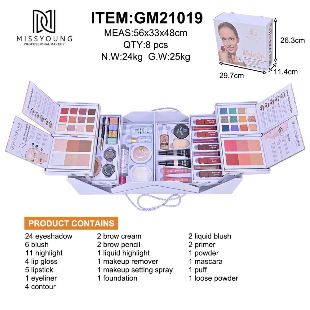 Miss Young 71 Pcs Full Bridal Makeup Kit