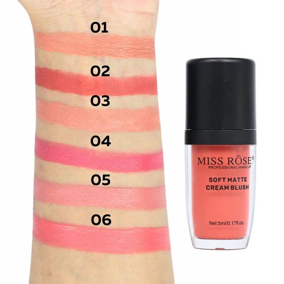 Miss Rose Creamy Blush On Pack of 6