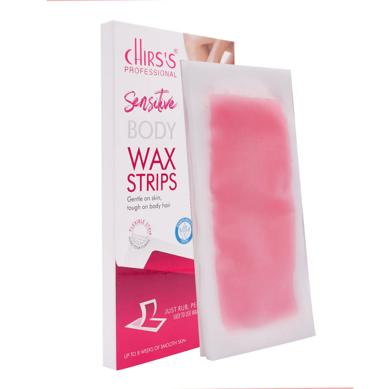 CHIRS'S Professional Body Wax Strips - 20 Strips (10 Double Sided)