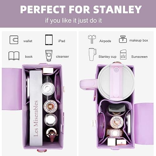 Stanley Tumbler Leather Carry Cross Body Bag With Storage Pocket