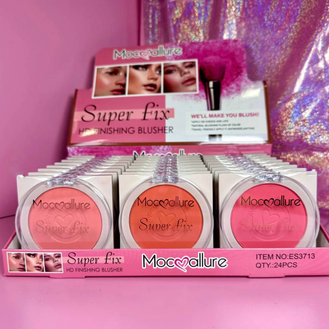 Mocallure Super Fix HD Finishing Blusher Long Lasting Matte Blush On 3Pcs Set