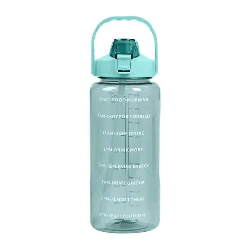 Motivational Sports BPA-Free Water Bottle With Straw Lid 2000ml