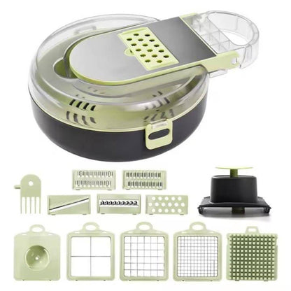 Multifunctional 13in1 Vegetable Chopper With Container Kitchen Gadget