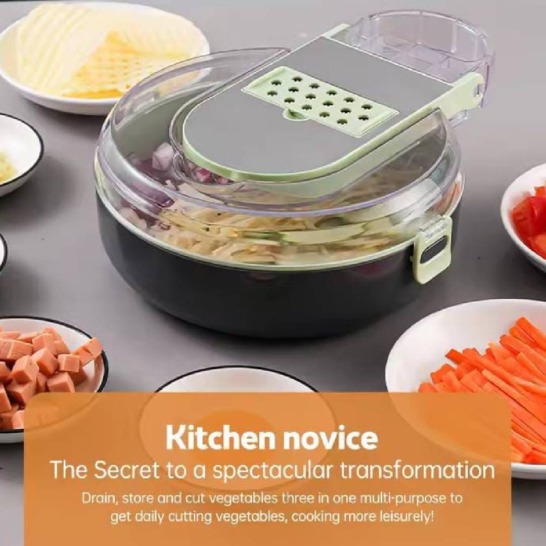 Multifunctional 13in1 Vegetable Chopper With Container Kitchen Gadget