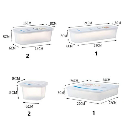 Multipurpose Food Storage Box Refrigerator box Food Storage Container 4Pcs Set