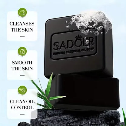 Sadoer Natural Essential Oil Soap with Activated Charcoal