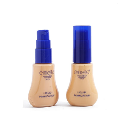 Emelie Vitamin E And A SPF25 Waterproof Liquid Foundation