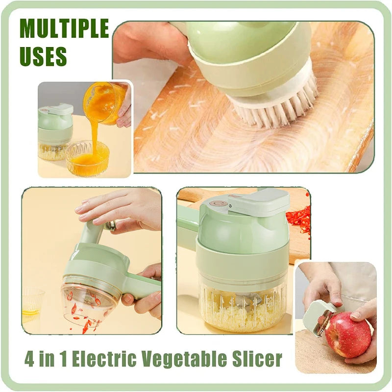 4 In 1 GATLING Food Chopper Rechargeable