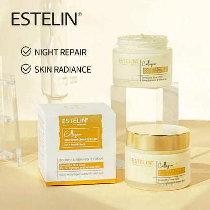 Estelin Collagen Bouncy & Firm Night Cream 50g