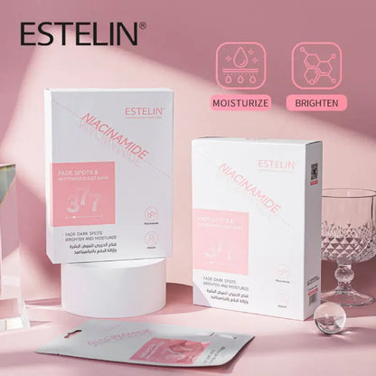 Estelin Niacinamide Fade Spots & Whitening Sheet Mask 25g