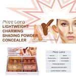 Miss Lara 6 Colors Lightweight Charmthing Shading Powder Concealer Eyeshadow Palette