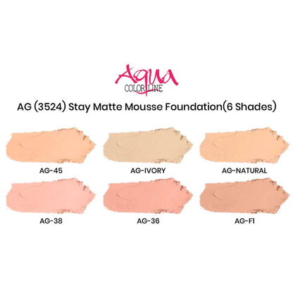 Aqua Color Line Stay Matte Mousse Foundation