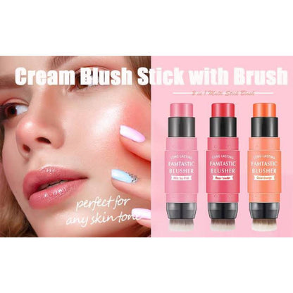 Maybelucky 2in1 Fantastic Blush Stick With Brush Set of 3pcs