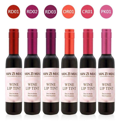 Man Zi Miao Vine Lip Tint Natural Liquid Long Lasting 6 Color Set