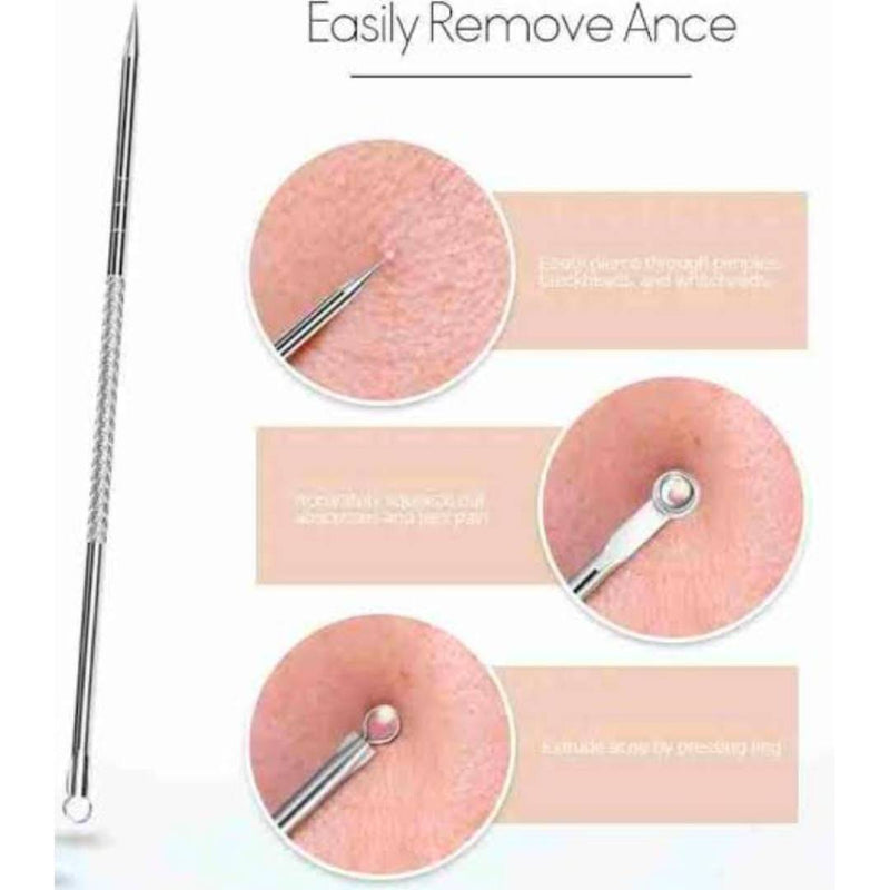 Stainless Steel Acne Pimple Cleaning And Blackhead Remover Stick Pin