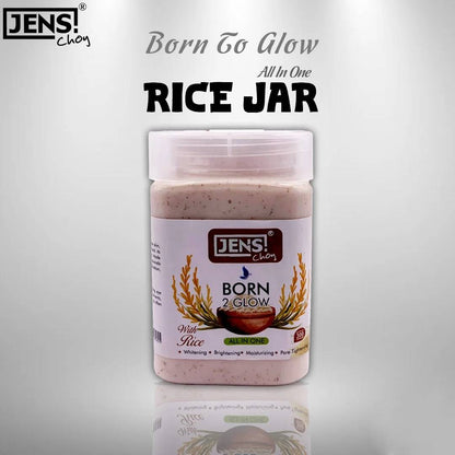 Jens Choy Born 2 Glow All in One With Rice Facial Jar