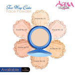 Aqua Color Line Compact Powder Two Way Cake Face Powder