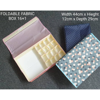 Undergarments Organizer Box With Lid Large Size 12 Small Pockets 1 Big